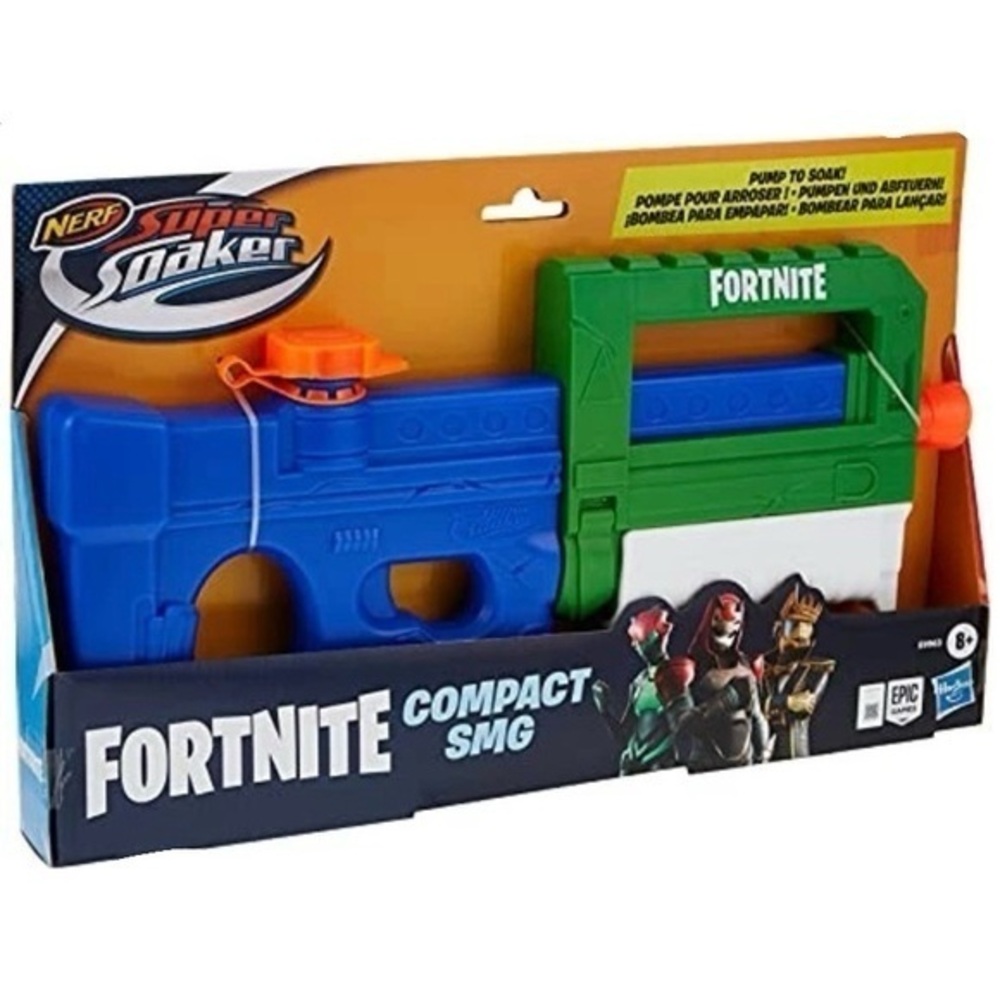 NIB. Nerf Super Soaker Fortnite Compact SMG Water Blaster